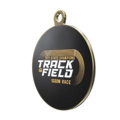 1 1/8 Inch Express Brass Vibraprint Insert Medal