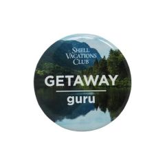 1 1/2 Inch  Round Button Full Color 1-Piece W/Safety Pin