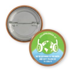 1 1/2 Inch  Round Button W/ Safety Pin