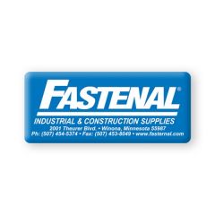 1 1/2 Inch X 3 1/2 Inch Rectangle Domed Decal Full Color