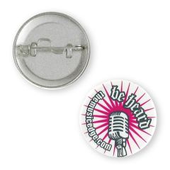 1 1/4 Inch  Round Button 1-Piece W/Safety Pin