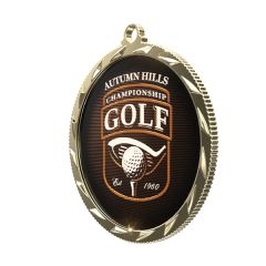 1 3/4 Inch Express Vibraprint Insert Medal With Coin Edge
