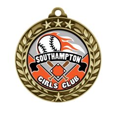 1 3/4 Inch Express Vibraprint Wreath Award Medal
