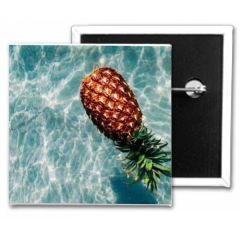 1.5 Inch  X 1.5 Inch  Inch Square Custom Buttons- 72 Hr Rush Delivery!