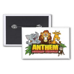 1.5 Inch  X 4.5 Inch  Rectangle Custom Button