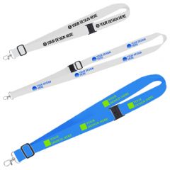 1 Adjustable Polyester 4 Color Lanyard