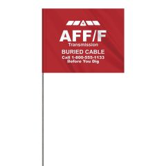 1-Color 4 Inch X 5 Inch Custom High Gloss Pe Marking Flag