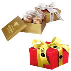 1 Dozen Cookies In Box W/ Printed Ribbon