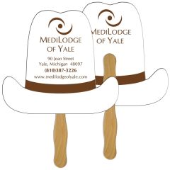 1 Gallon Hat Hand Fan Full Color 2 Sides