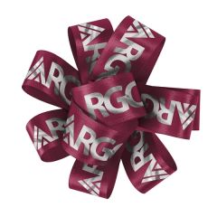 1 Inch Badge Satin Bow - Foil