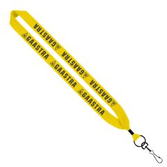 1 Inch Cotton Lanyard With Metal Crimp & Swivel Snap Hook