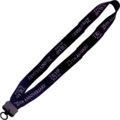 1 Inch Dye Sublimated Lanyard W/ Plastic Clamshell & O-Ring