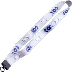 1 Inch Dye-Sublimated Lanyard W/ Plastic Clamshell & O-Ring