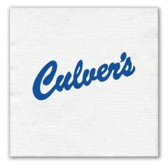 1-Ply White Beverage Napkin - Linen Embossed - High Line