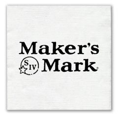 1-Ply White Beverage Napkin - Linen Embossed, FSC Certified