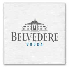 1-Ply White Beverage Napkin - Linen Embossed, FSC Certified