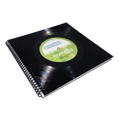 1-Sided Spiral Bound Custom Printed Sheets Notebook 8 Inch X 8 Inch