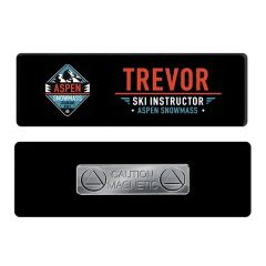 1 X 3 Name Badge - Magnet Back