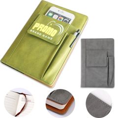 200 Pages Thick Paper Notebooks With Front Pen Pockets