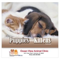 2026 Stapled Puppies & Kittens Wall Calendar
