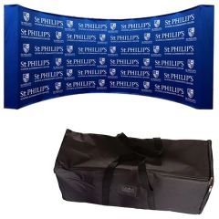 20 Ft Curve Adjustable Fabric Pop Up Display