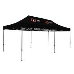 20 Ft Premium Tent Kit Imprinted, 2 Locations
