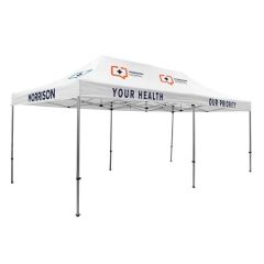 20 Ft Premium Tent Kit Imprinted, 8 Locations
