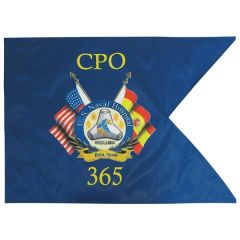 20 Inch X 27.75 Inch Custom Single Reverse Military Guidon Flag