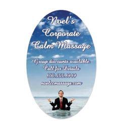 20 MIL Die Cut Oval Magnet For Indoor Use