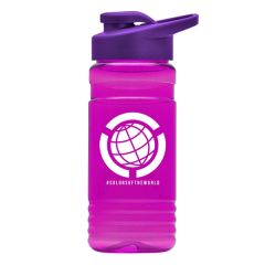 20 Oz Big Grip Transparent Bottle -Drink-Thru Lid