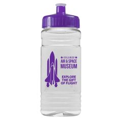 20 Oz Clear Sports Bottle With Push-Pull Lid