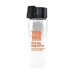 20 Oz Durable Clear Glass Bottle With Flip Top Lid