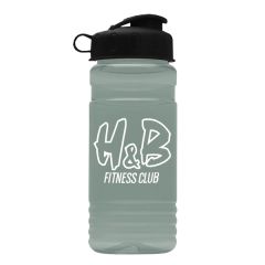 20 Oz Recycled Pete Bottle With Flip Top Lid