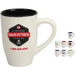 20 Oz 2-Tone/White Matte Ceramic Mug