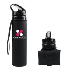 20 Oz Collapsible Portable Silicone Gift Water Bottle