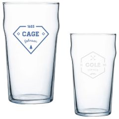 20 Oz English Pub Glass Nonic / No-Nik