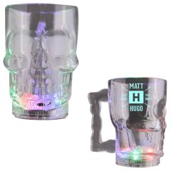 20 Oz Flashing LED Big Skull Mug
