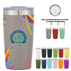 20 Oz Full Color Two-Tone Rocky Tumbler With Custom Box