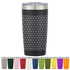 20 Oz Full Laser Two-Tone Rocky Tumbler