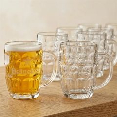 20 Oz Glass Barrel Beer Mug