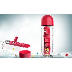 20 Oz In Style Pill Organizer Water Bottle