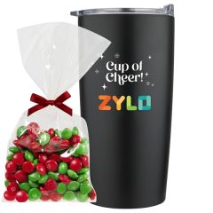 20 Oz Insulated Straight Tumbler Gift Set - Tis' The Season