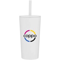 20 Oz Parade Double Wall Stainless Tumbler With Straw