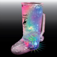 20 Oz Plastic 3 Light-Up Cowboy Boot Mug