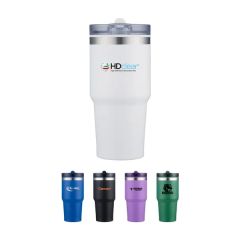 20 Oz Stainless Steel Outer Tumbler With Built In Straw Lid