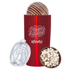 20 Oz Stainless Steel Straight Tumbler W/ Hot Chocolate Bomb