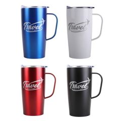 20 Oz. Stainless Steel Vacuum Traveler With Handle