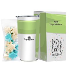 20 Oz Straight Tumbler Holiday Greetings-Gummy Snowflakes