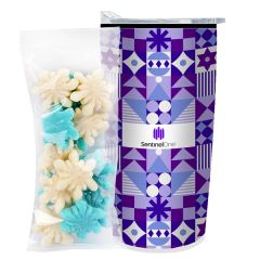 20 Oz Straight Tumbler W/ Plastic Liner - Gummy Snowflakes