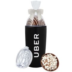 20 Oz Straight Tumbler W/ Plastic Liner Filled With Snacks